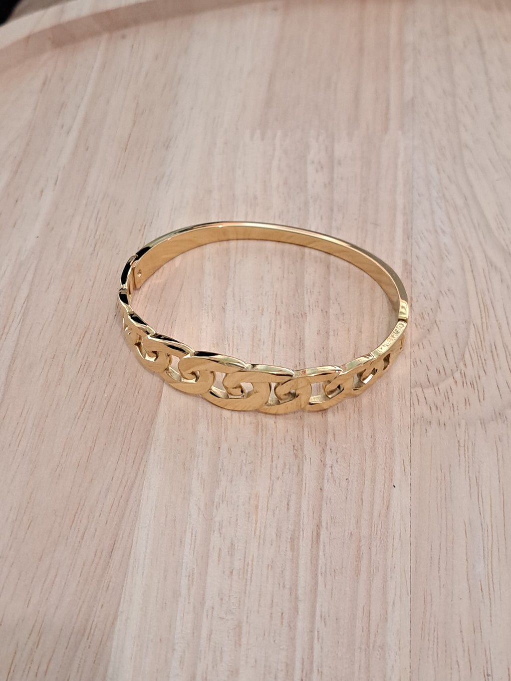 Bracelet jonc maille gourmette