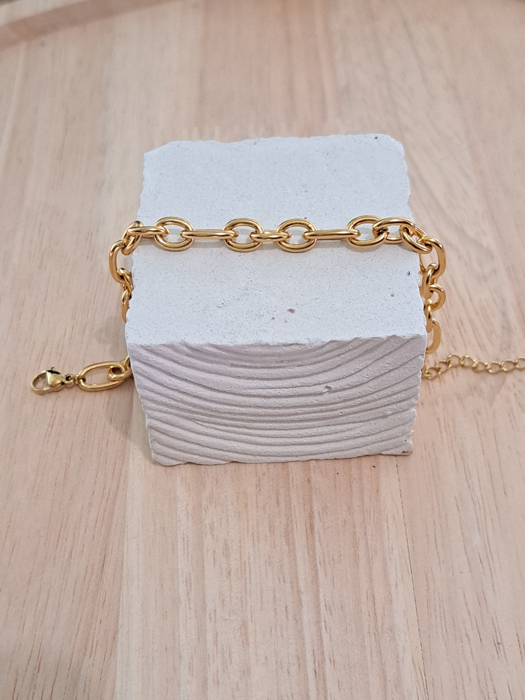 Bracelet doré maillons ovales