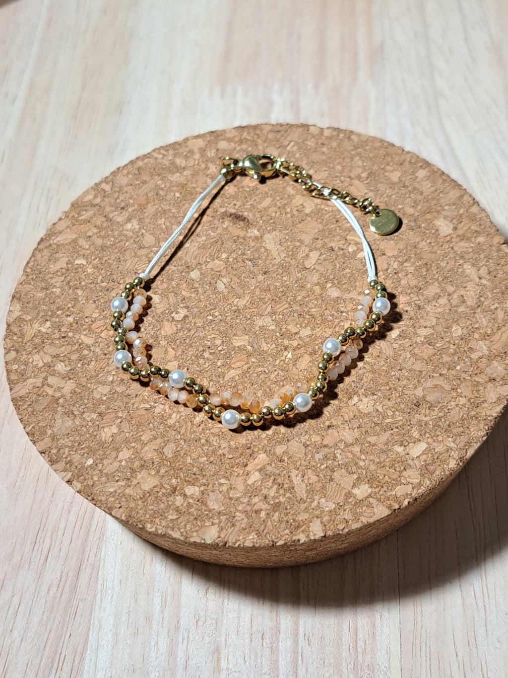 Bracelet doré et perles – Style bohème chic